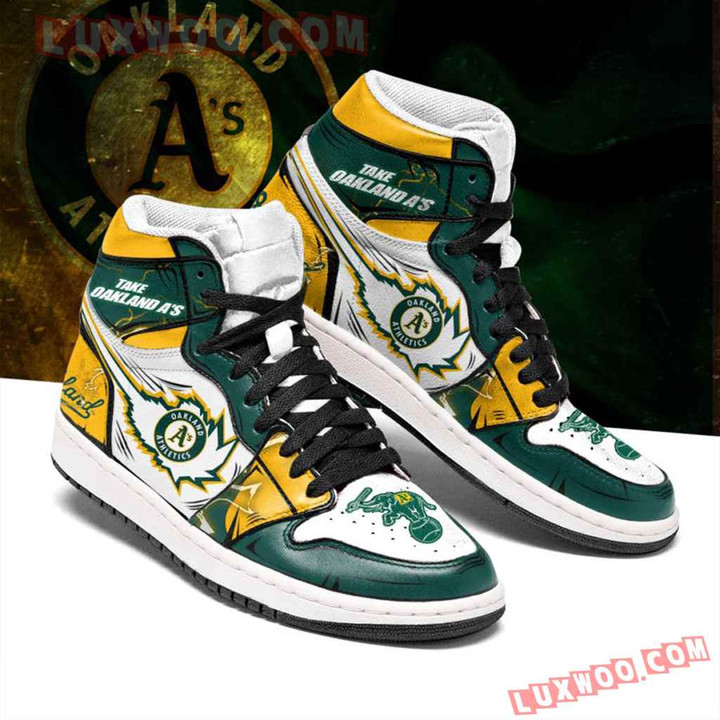 Air JD Hightop Shoes MLB Oakland Athletics Air Jordan 1 High Sneakers V3