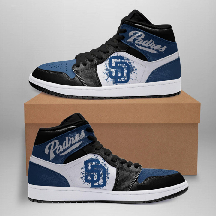 Air JD Hightop Shoes MLB San Diego Padres Air Jordan 1 High Sneakers V1