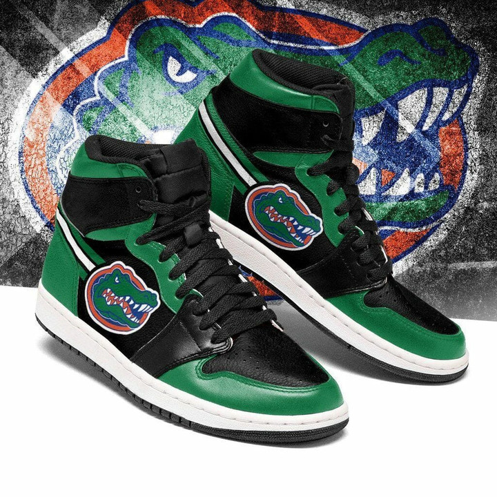 Air JD Hightop Shoes NCAA Florida Gators Green Black Air Jordan 1 High Sneakers