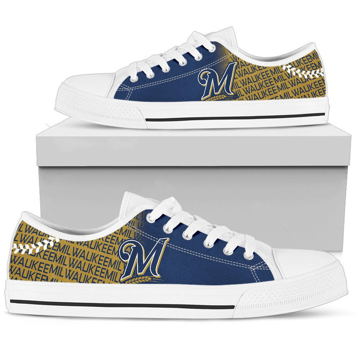 MLB Milwaukee Brewers Low Top Shoes