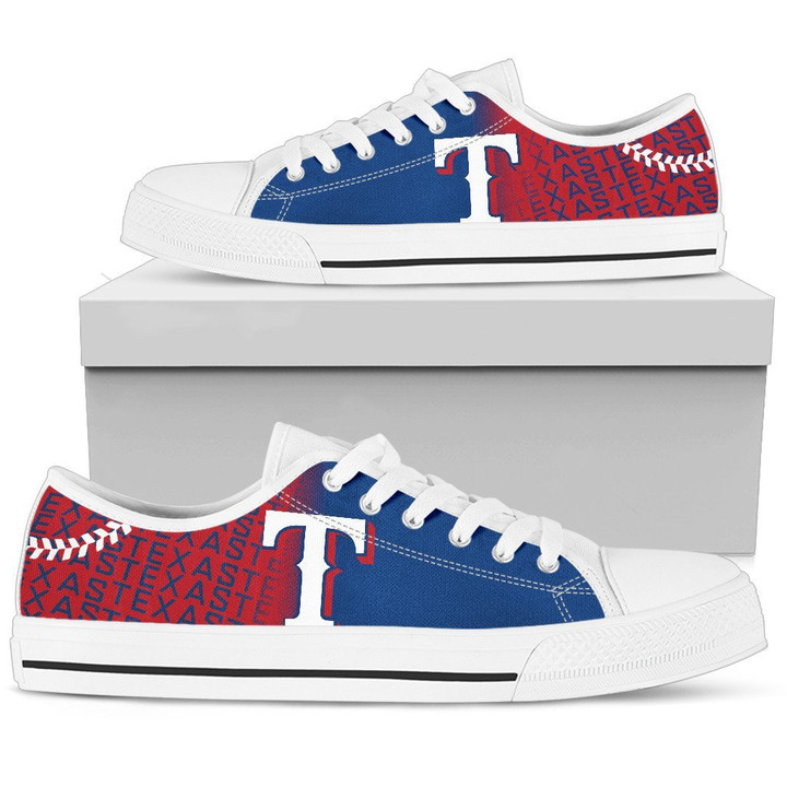 MLB Texas Rangers Low Top Shoes