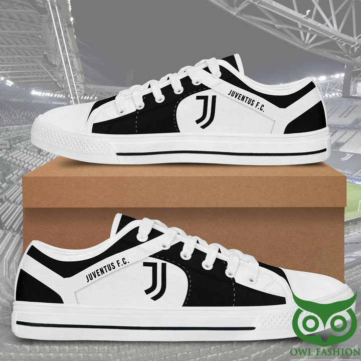 Juventus FC Black White Low Top Shoes