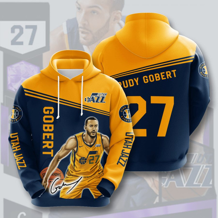 NBA Utah Jazz Rudy Gobert Pullover Hoodie AOP Shirt ath-hd-0607