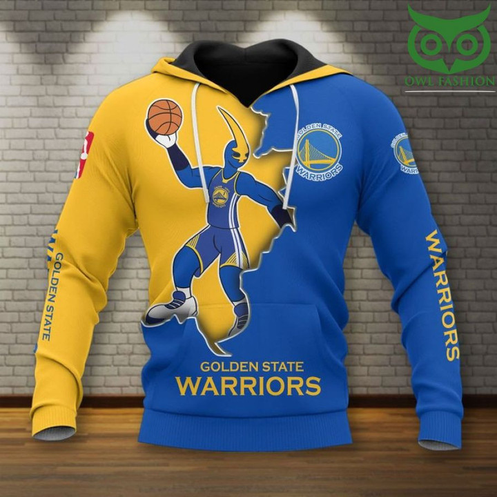 NBA Golden State Warriors Mascot Pullover Hoodie AOP Shirt ath-hd-0607