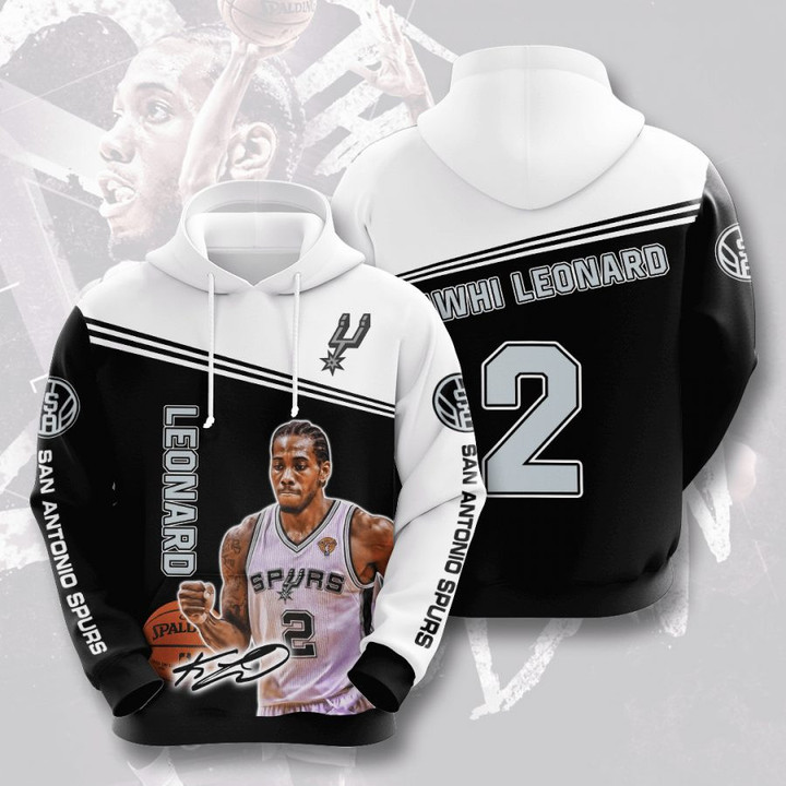 NBA San Antonio Spurs Kawhi Leonard Pullover Hoodie AOP Shirt ath-hd-0607