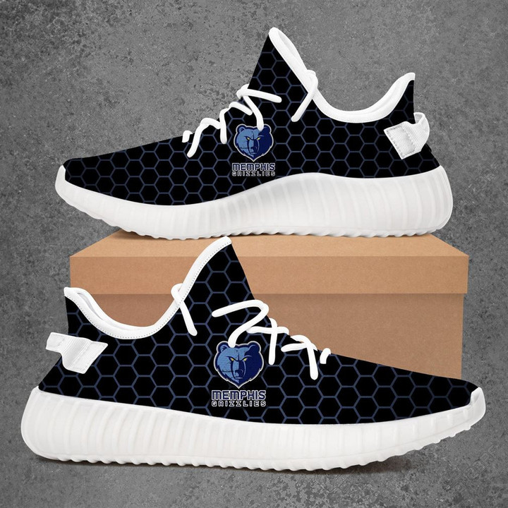 NBA Memphis Grizzlies Black Yeezy Boost Sneakers Shoes ah-yz-0707