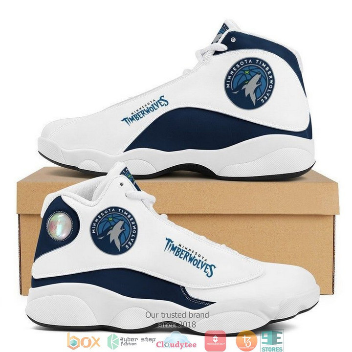 NBA Minnesota Timberwolves White Blue Air Jordan 13 Shoes ah-jd13-0707