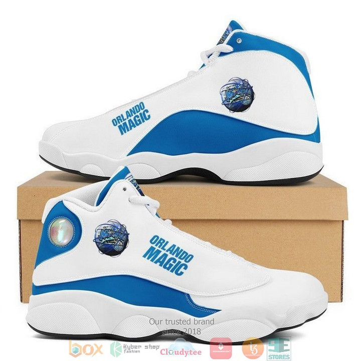 NBA Orlando Magic White Blue Air Jordan 13 Shoes ah-jd13-0707