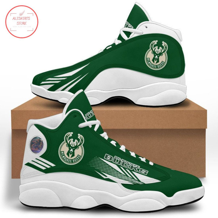 NBA Milwaukee Bucks Green White Air Jordan 13 Shoes ah-jd13-0707