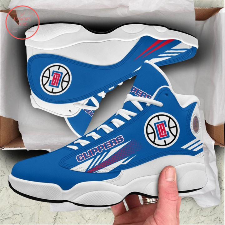 NBA Los Angeles Clippers Blue Air Jordan 13 Shoes ah-jd13-0707