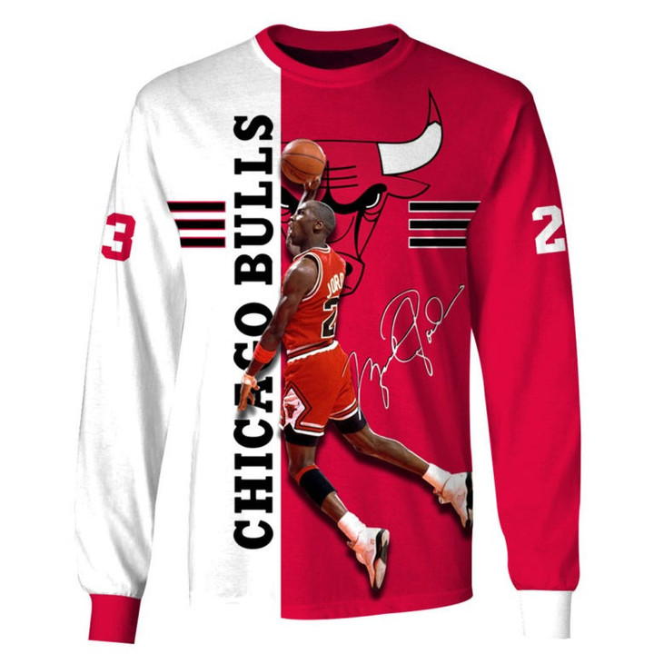 NBA Chicago Bulls Michael Jordan #23 Sweatshirt V13 AOP Shirt ath-sw-0807