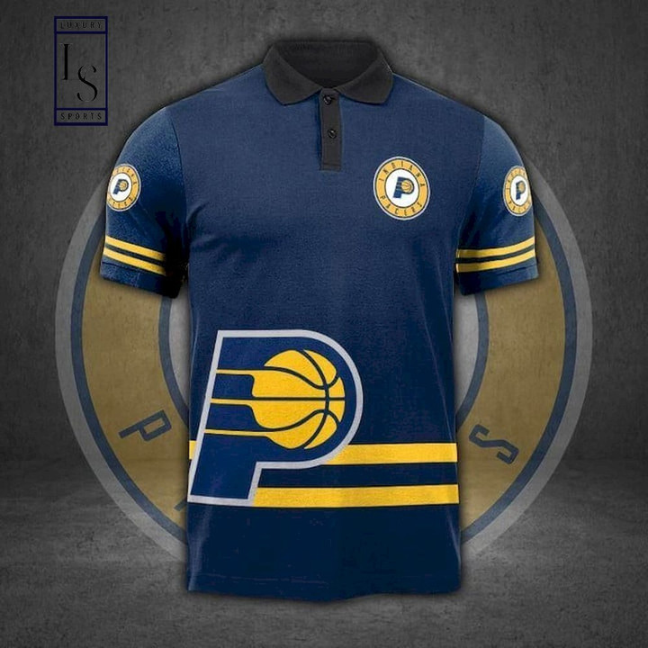 NBA Indiana Pacers Blue Polo Shirt ath-pol-0807
