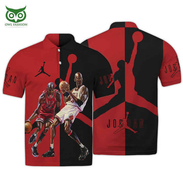 NBA Chicago Bulls Michael Jordan #23 Polo Shirt V15 ath-pol-0807