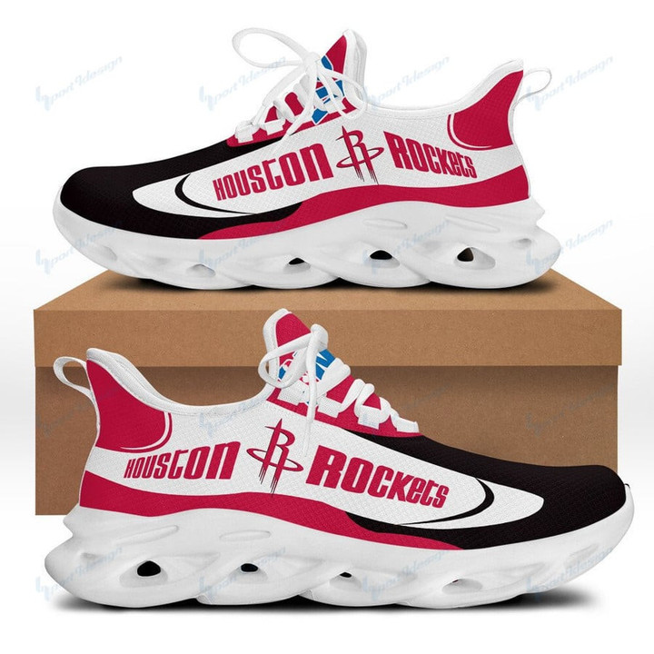 NBA Houston Rockets White Red Max Soul Shoes ath-ms-1007
