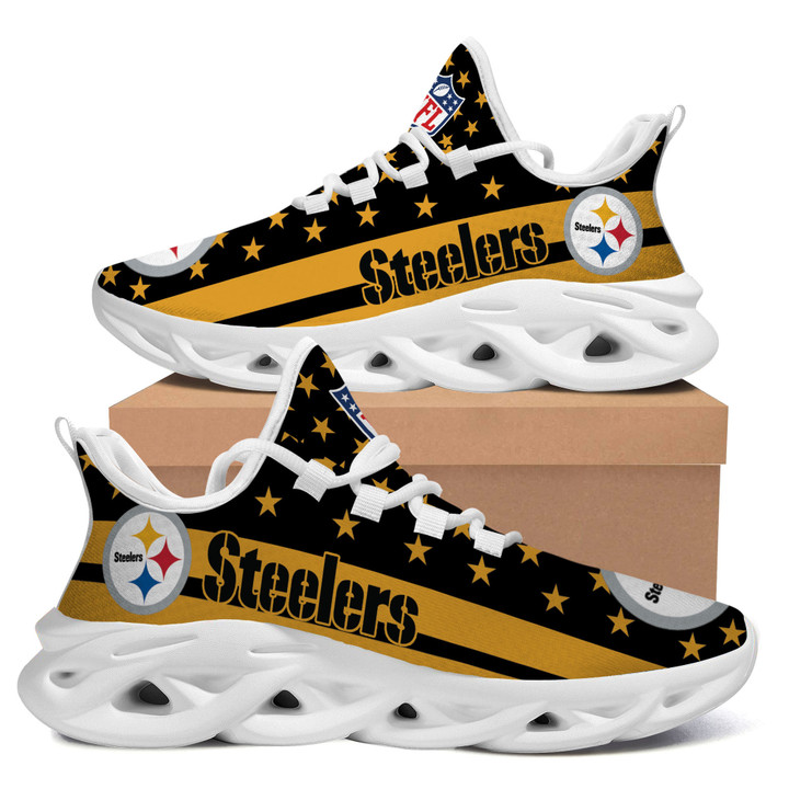 NFL Pittsburgh Steelers Golden Black Max Soul Shoes V3