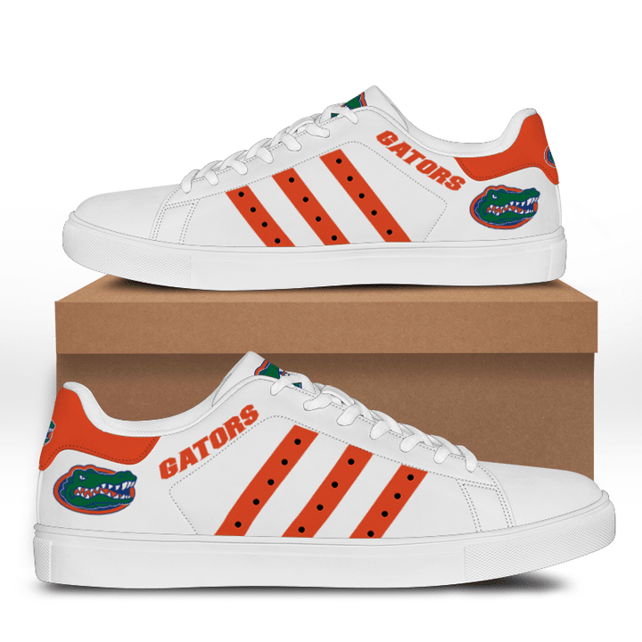 NCAA Florida Gators White Orange Stan Smith Shoes