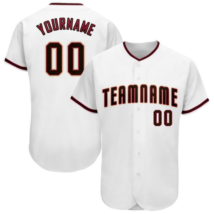 Custom White Black-Crimson Baseball Jersey Shirt Custom Your Team Name Number For Men Women Kid 511513