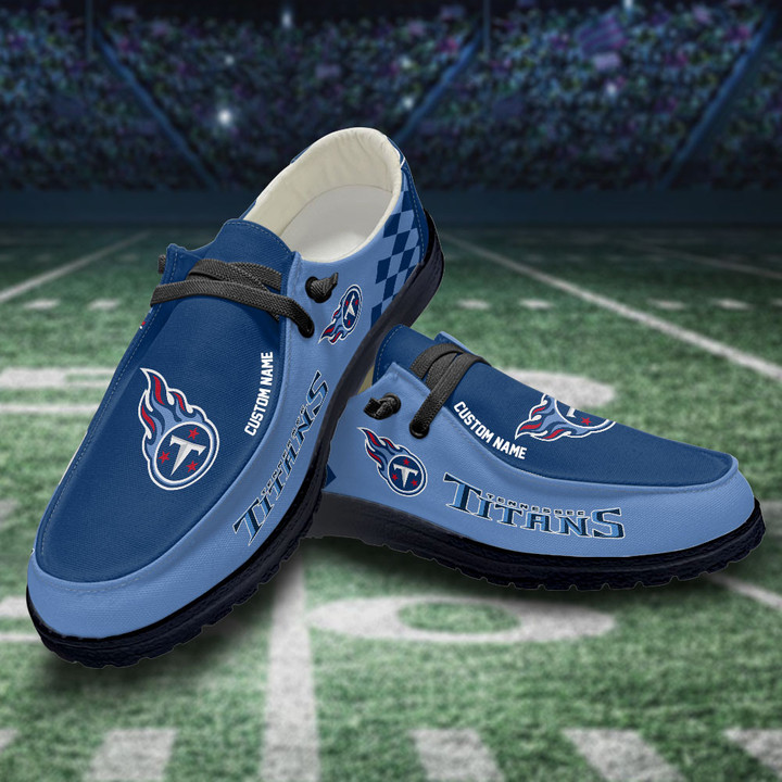 Tennessee Titans Personalized Hey Dude Shoes For Men And Women HDS