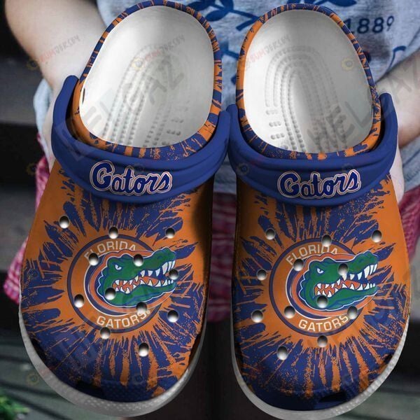 Florida Gators Navy Orange Crocs Crocband Clog Comfortable Water Shoes