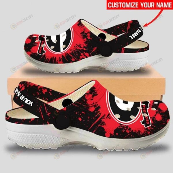Georgia Bulldogs Custom Name Crocs Crocband Clog Comfortable Water Shoes