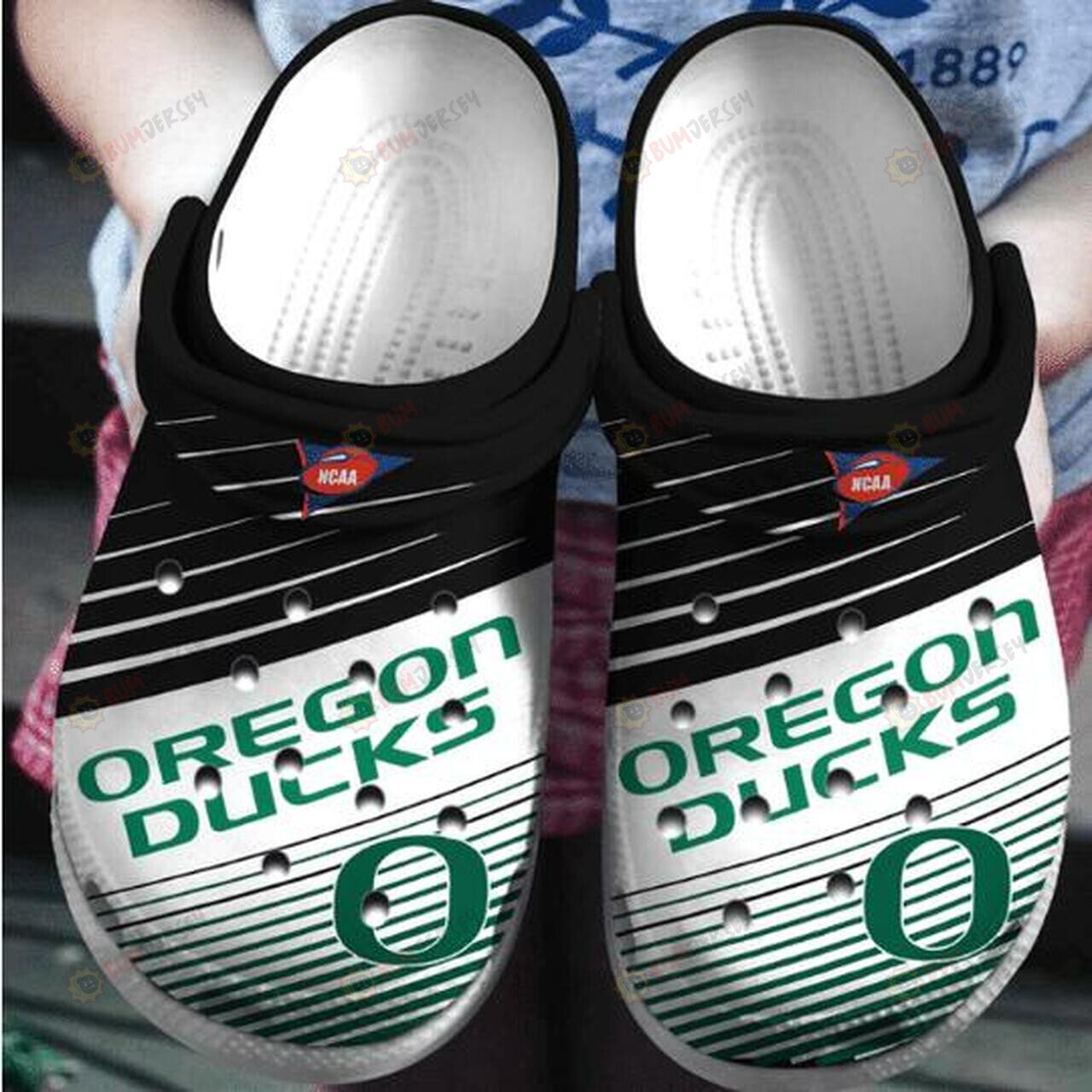 Oregon Ducks Football Crocs Crocband Clog Comfortable Water Shoes