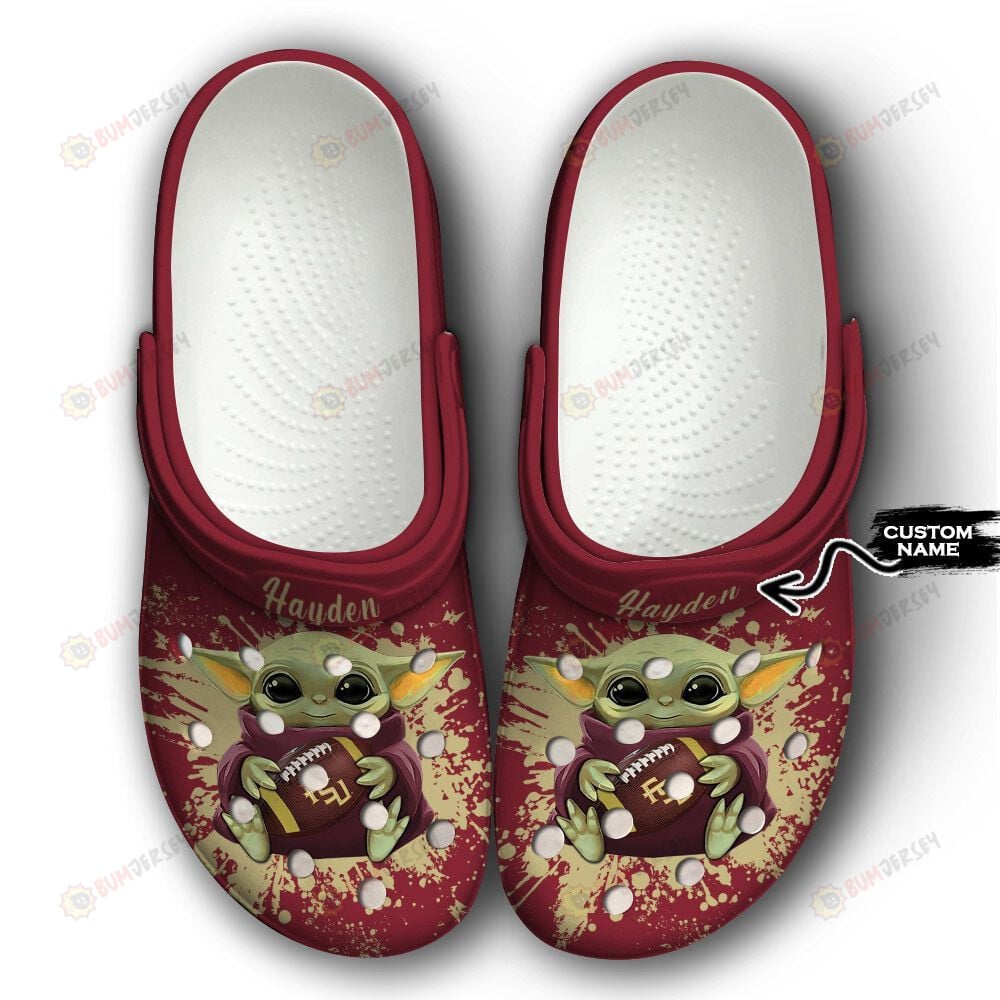 Florida State Seminoles Baby Yoda Crocs Classic Clogs Shoes