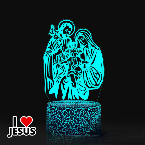 3D Jesus & Virgin Mary Illusion Lamp [03JWL]
