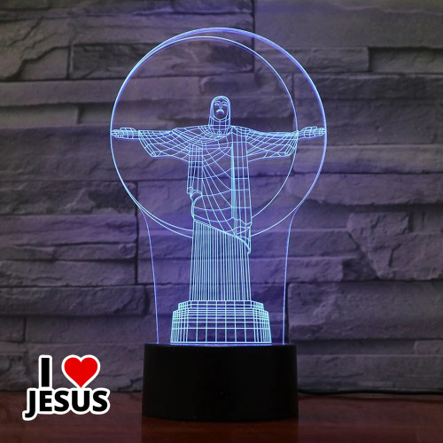 3D Christ the Redeemer Illusion Lamp [07JWL]