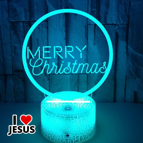3D Merry Christmas LED Table Lamp [99JWL]