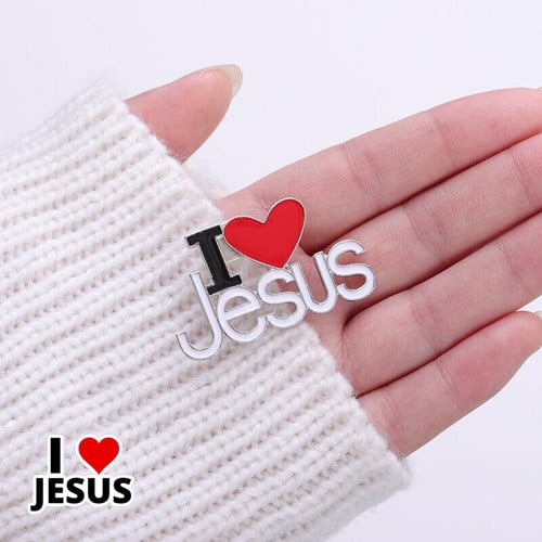 I Love Jesus Enamel Pins