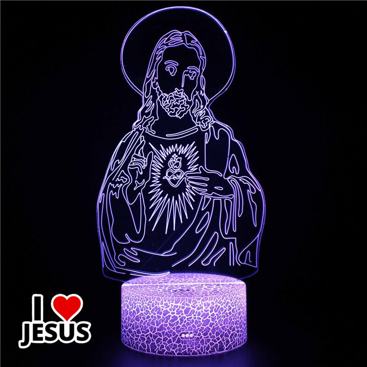 3D Virgin Mary & Jesus Illusion Lamp [04JWL]