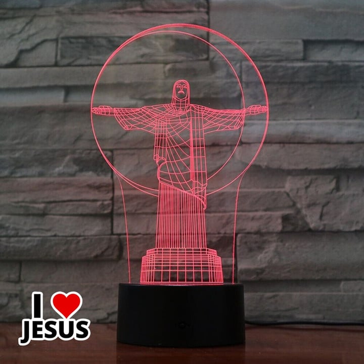 3D Christ the Redeemer Illusion Lamp [07JWL]
