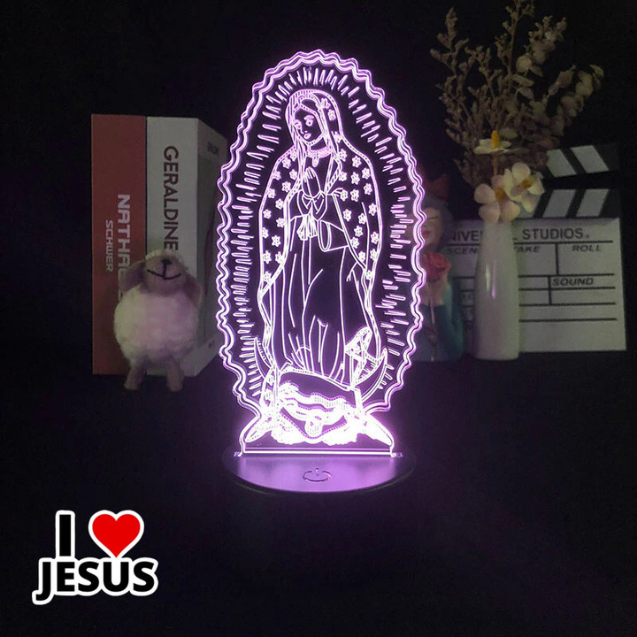 3D Blessed Virgin Mary Table Lamp [11JWL]