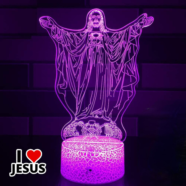 3D Jesus Calling Illusion Lamp [13JWL]