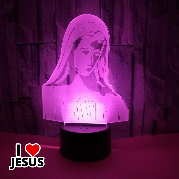 3D Virgin Mary LED Table Lamp [15JWL]