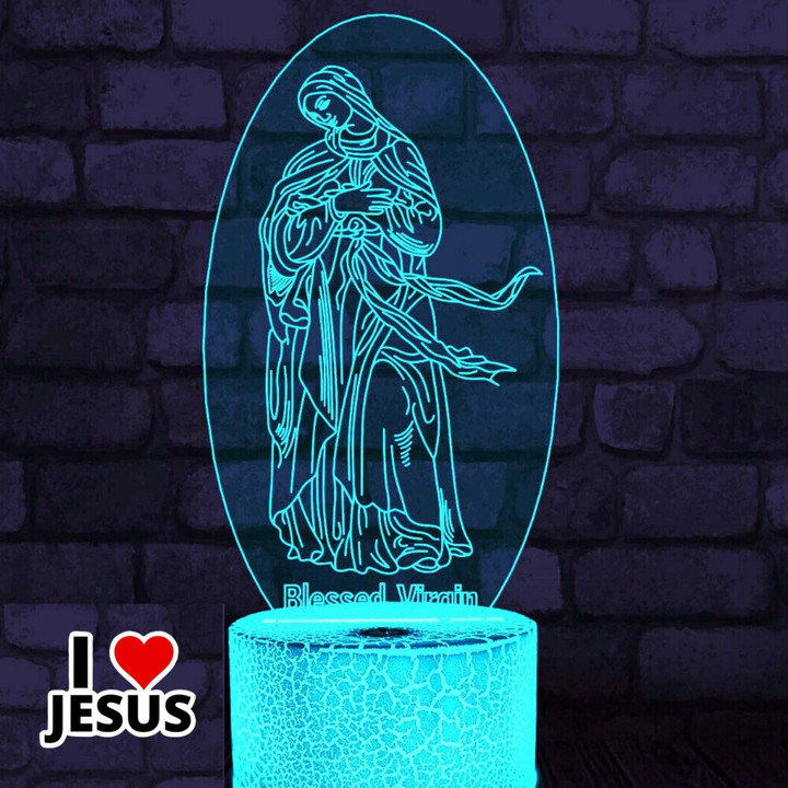 3D Virgin Mary Illusion Table Lamp [16JWL]