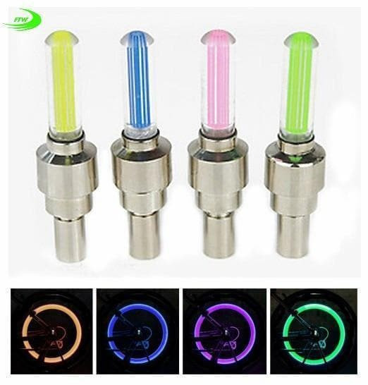 Bicycle Lights LEDS Tire Valve Caps