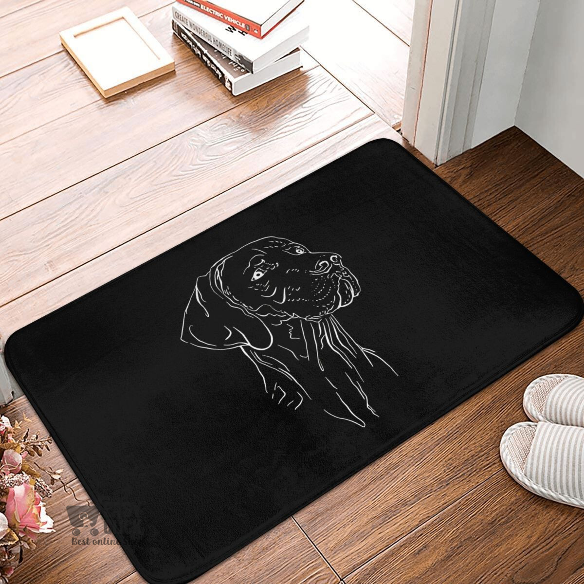 Cute Black Dog Bath Mat – Feblilac® Mat