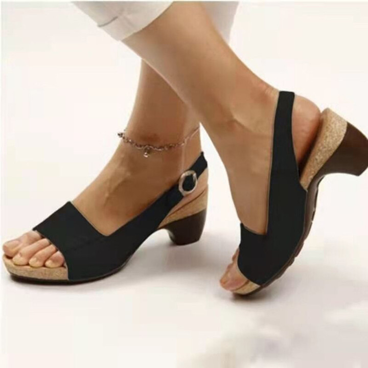 Clearance Sale🔥🔥- Comfortable Elegant Low Chunky Heel Shoes-🔥BUY 2 FREE SHIPPING