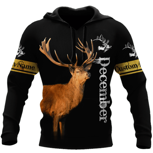 Tmarc Tee Premium December Deer Customize Name Shirts
