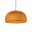 This picture shows a handmade bamboo vintage restaurant hanging light.