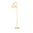 This picture shows a vintage simple rattan led floor lamp.