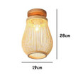 This picture shows a woven ceiling lamp in size.