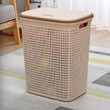 Laundry Hamper Rattan Dirty Clothes Basket With Lid Handle Laundry Basket