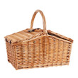 24 Pcs Large-Capacity Outdoor Rattan Picnic Basket with Cutlery and Cover Portable Picnic Supplies Set