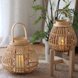 Decorative Bamboo Ornament Antique Lantern Bamboo Pendants Candle Holder