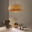 Southeast Asia Rattan Lamp Handmade Pendant Lights in the living room