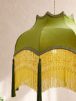 French Design Atmosphere Vintage Green Velvet Tassels Pendant Lights