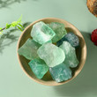 details of green fluorite crystal raw stone healing gemstones