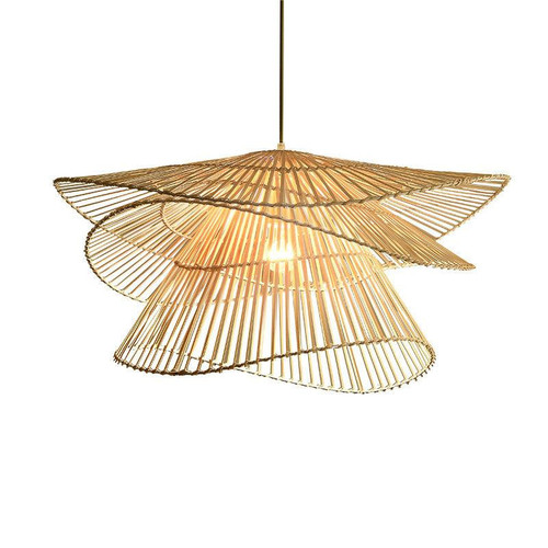 Zepboo Creative Multi-layered Bamboo Pendant Light Suspension Luminaire Decoration Lamp